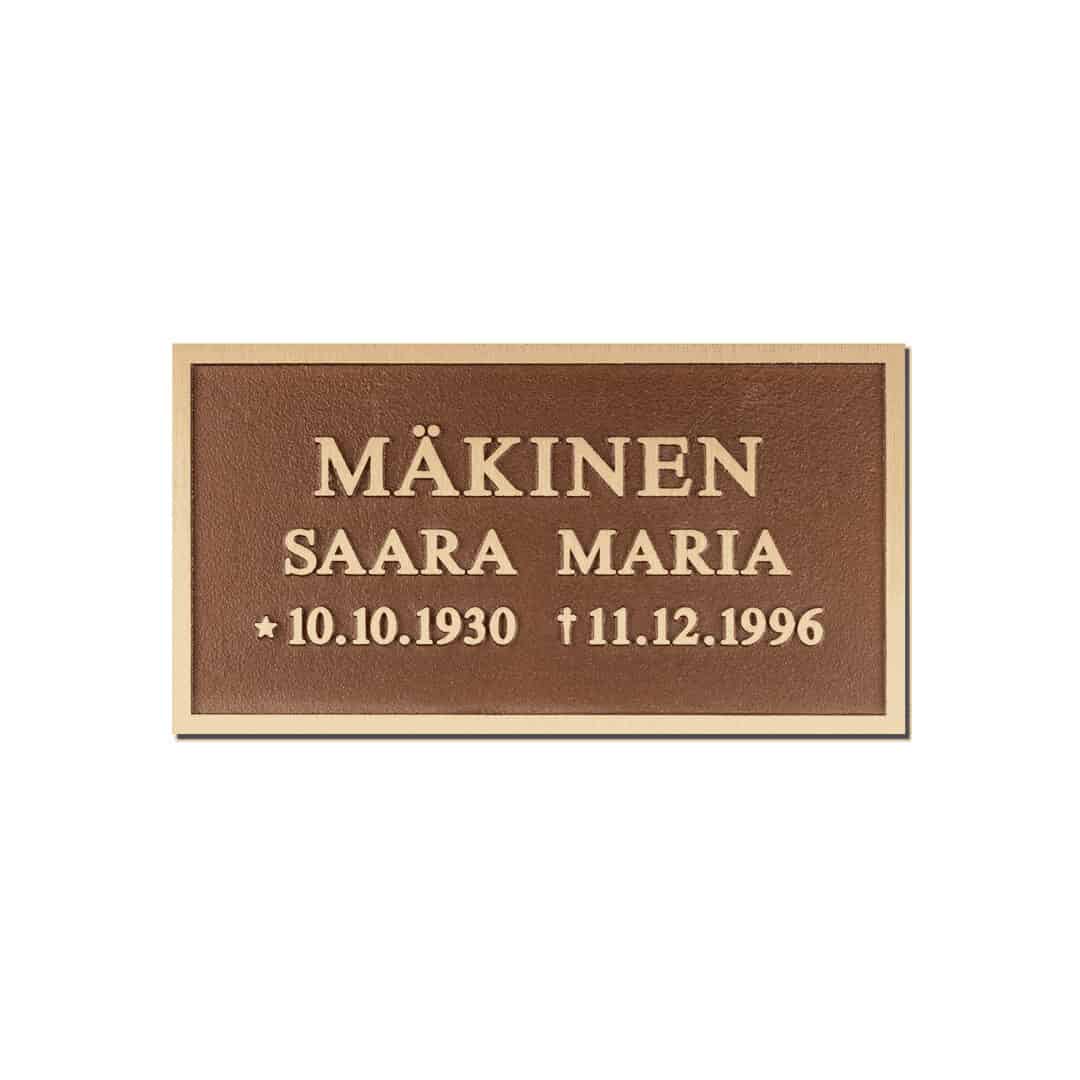 Taidepatina kohokaiverruslaatta | Kivilevander Taidepatina kohokaiverruslaatta hautakiveen.